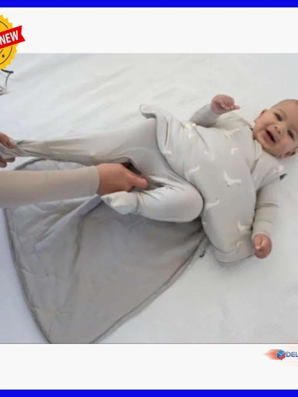 Sleeveless Transitional Sleep Sack, 9-18 Months, Easy Diaper Zipper, 2.5 TOG